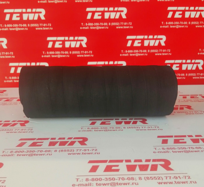 Патрубок радиатора (L=180*60*70) ниж/прям.корот. РЕЗИНА 6422-1303025-01-Р