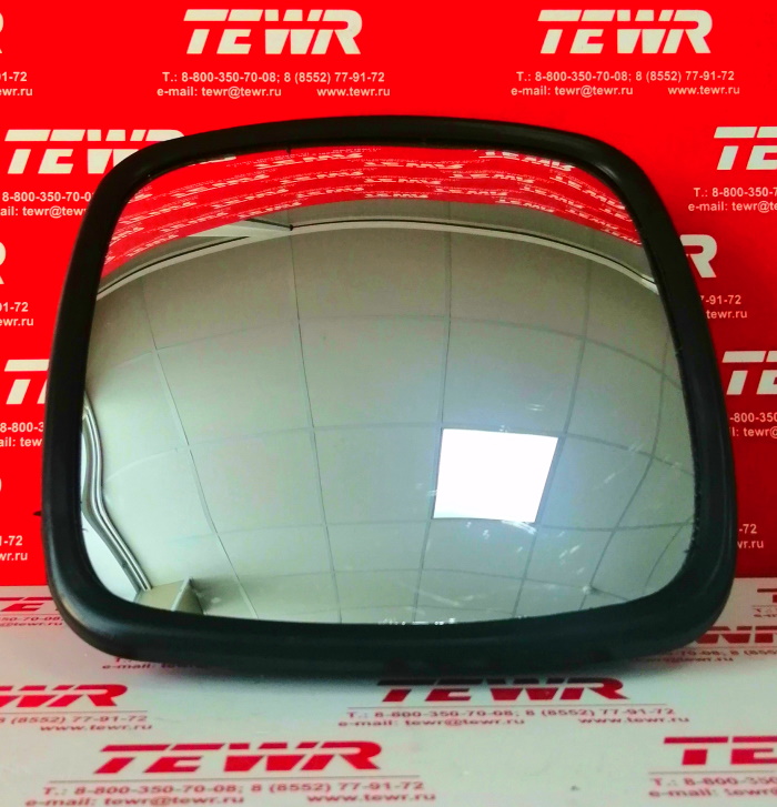 Зеркало сфера (230х230) с обогревом в сборе.